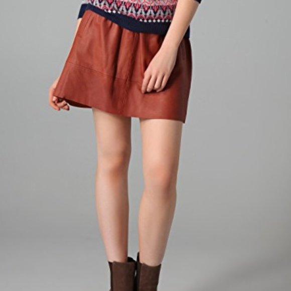 Madewell Broadway & Brooke Leather Belltoll Skirt - Picture 4 of 6